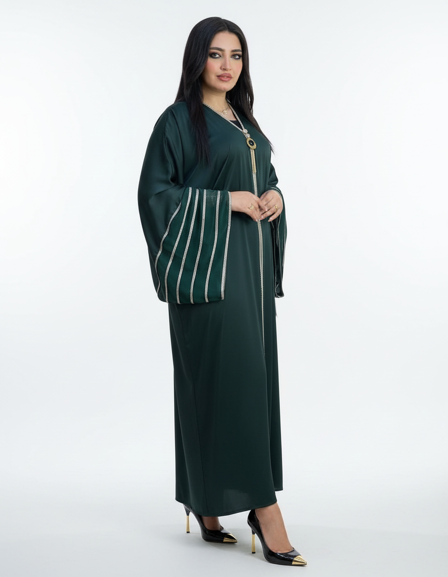 Emerald Flow Abaya