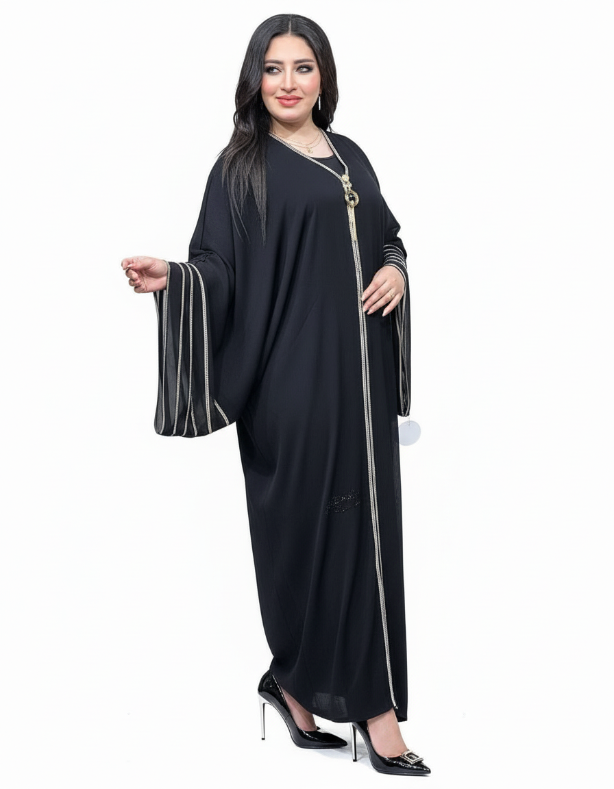 Noir Flow Abaya 